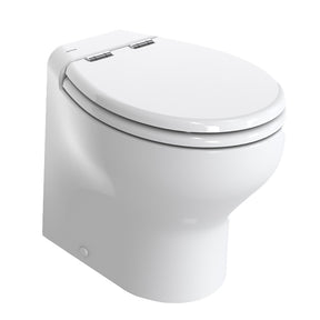 Thetford Silence Plus 2G wWood Polyester Soft Close Seat  Standard Solenoid  High White  12V