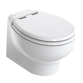 Thetford Silence Plus 2G wWood Polyester Soft Close Seat  Standard Solenoid  Short White  12V