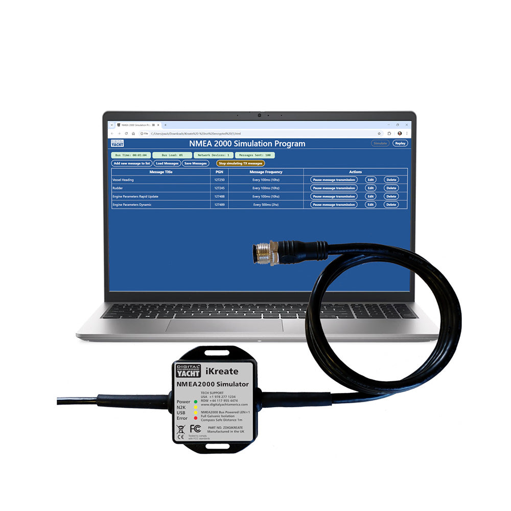 Digital Yacht iKreate NMEA 2000 Simulator wUSB
