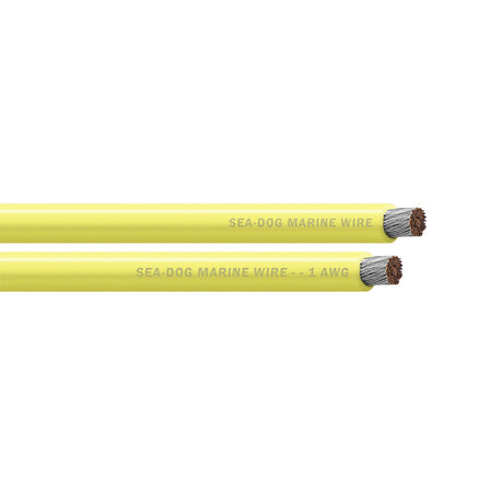 SeaDog 1 AWG Yellow Battery Cable  300 8001035