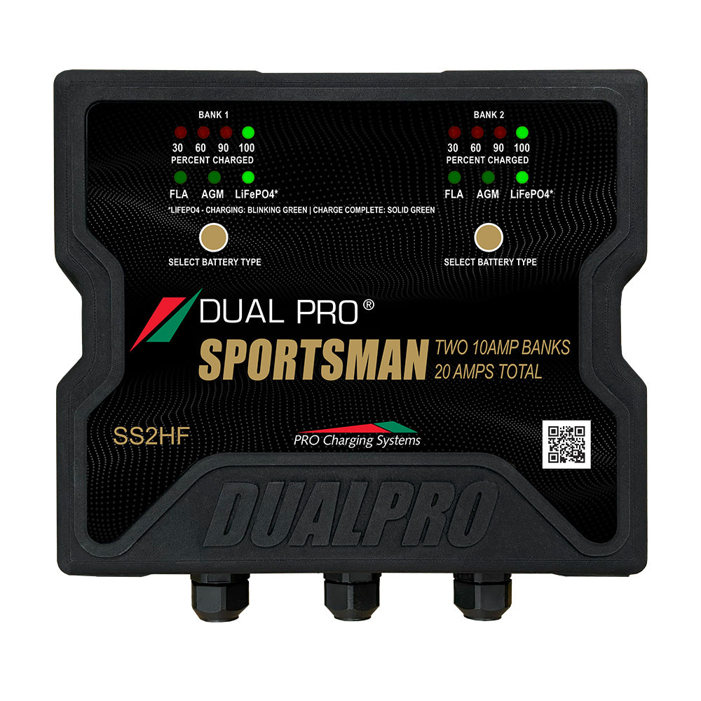 Dual Pro Sportsman Series HF Battery Charter  20 Amp  2 Bank