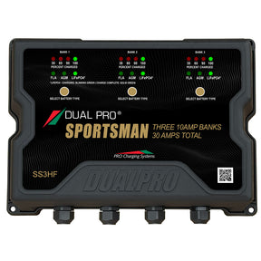 Dual Pro Sportsman Series HF Battery Charter  30 Amp  3 Bank