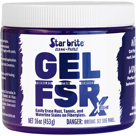 Star brite GEL FSR Xtreme Fiberglass Stain Remover  16 oz 205216