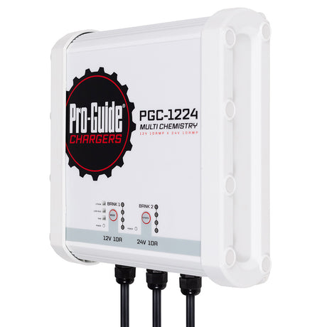 ProGuide 2 Bank OnBoard Battery Charger  1 12V  1 24V  20Amp PGC1224