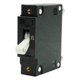 Egis C Series White Toggle Panel Mount Circuit Breaker  Single Pole 25A 3501025