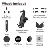 Ram Mount RAM QuickGrip Pro Phone Holder wBall  Vibration Damper RAMHOLPD5BVU
