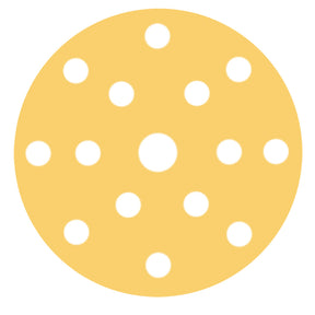 RUPES MULTIPURPOSE Paper Abrasive Discs 150mm 6  15 Holes  P180 Grit Box of 100pcs 945PD180