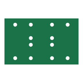 RUPES PROCUT Film Abrasive Sheet 80mm x130mm 315 x 51  12 Holes  P320 Grit Box of 100pcs 945FB320