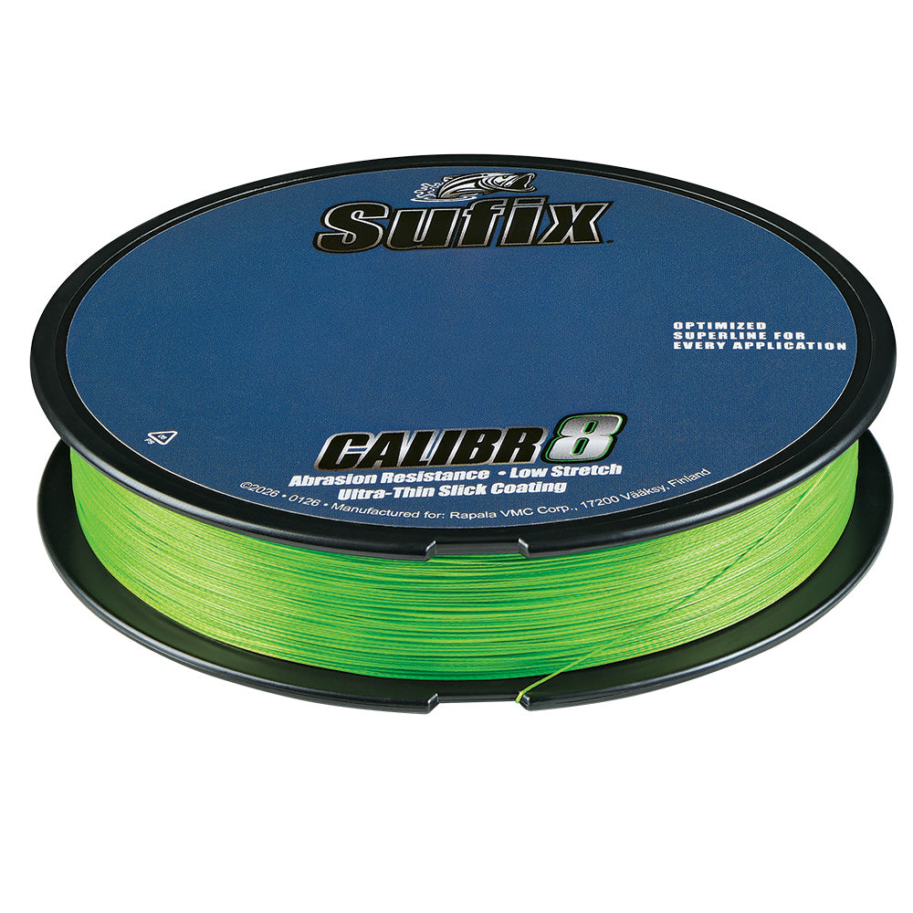 Sufix Calibr8 Braid 150yds 20lb  Neon Lime 694020L