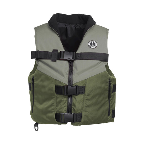 Mustang Accel Foam Vest  GreenGrey  Small MV4627833S