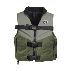 Mustang Accel Foam Vest  GreenGrey  Large MV4627833L