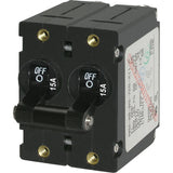 Blue Sea 7234 ASeries Double Pole Toggle  15A  Black