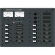 Blue Sea 8068 DC 13 Position Toggle Branch Circuit Breaker Panel  White Switches
