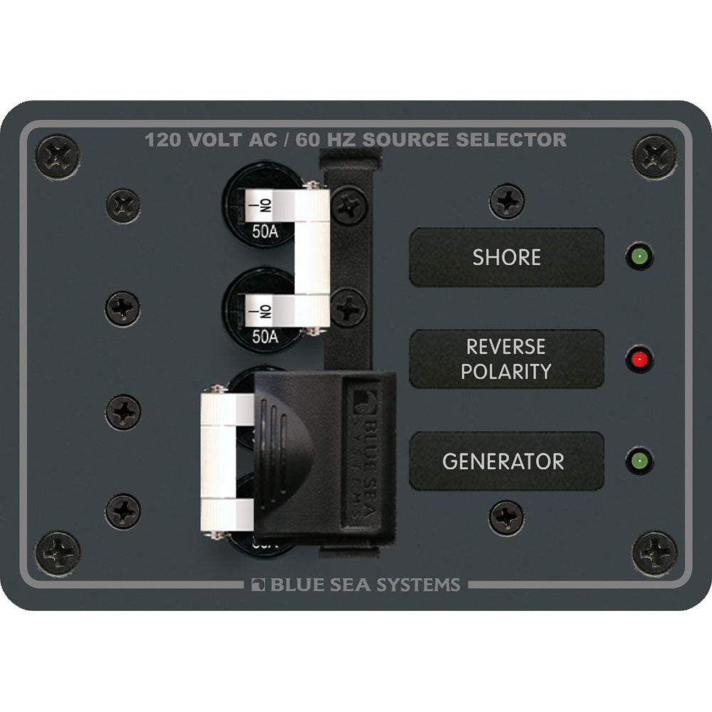 Blue Sea 8061 AC Toggle Source Selector 120V AC  50AMP