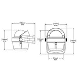 Ritchie B51W Explorer Compass  Bracket Mount  White
