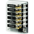Blue Sea 5015 ST Glass Fuse Block wNegative Bus