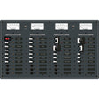 Blue Sea 8086 AC 3 Sources 12 PositionsDC Main 19 Position Toggle Circuit Breaker Panel  White Switches