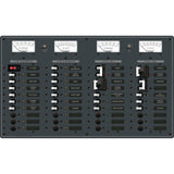 Blue Sea 8086 AC 3 Sources 12 PositionsDC Main 19 Position Toggle Circuit Breaker Panel  White Switches