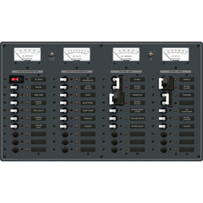 Blue Sea 8086 AC 3 Sources 12 PositionsDC Main 19 Position Toggle Circuit Breaker Panel  White Switches