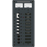 Blue Sea 8074 AC Main 8 Positions Toggle Circuit Breaker Panel  White Switches