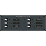 Blue Sea 8097 AC 6 Position Toggle Circuit Breaker Panel  White Switches