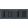 Blue Sea 8096 DC 6 Position Toggle Branch Circuit Breaker Panel  White Switches