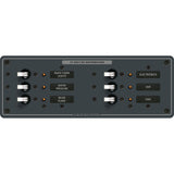 Blue Sea 8096 DC 6 Position Toggle Branch Circuit Breaker Panel  White Switches
