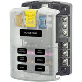 Blue Sea 5025 ST Blade Fuse Block wCover  6 Circuit wNegative Bus