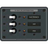 Blue Sea 8025 DC 3 Position Breaker Panel  White Switches
