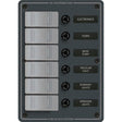 Blue Sea 8053 Slate Grey  6 Position  Vertical