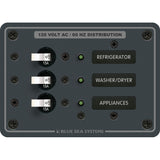 Blue Sea 8058 AC 3 Position Toggle Circuit Breaker Panel  White Switches