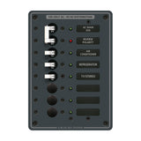 Blue Sea 8027 AC Main 6 Position Breaker Panel  White Switches