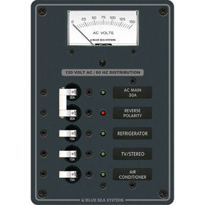 Blue Sea 8043 AC Main 3 Positions Toggle Circuit Breaker Panel  White Switches