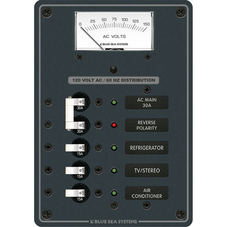 Blue Sea 8043 AC Main 3 Positions Toggle Circuit Breaker Panel  White Switches