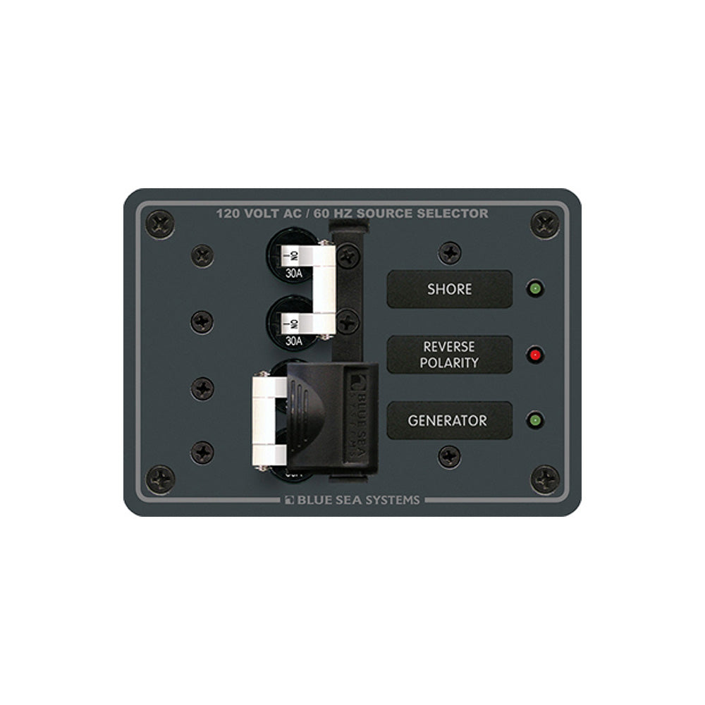 Blue Sea 8032 AC Toggle Source Selector 120V AC  30AMP  White Switches