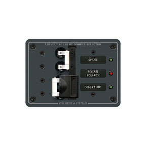 Blue Sea 8032 AC Toggle Source Selector 120V AC  30AMP  White Switches