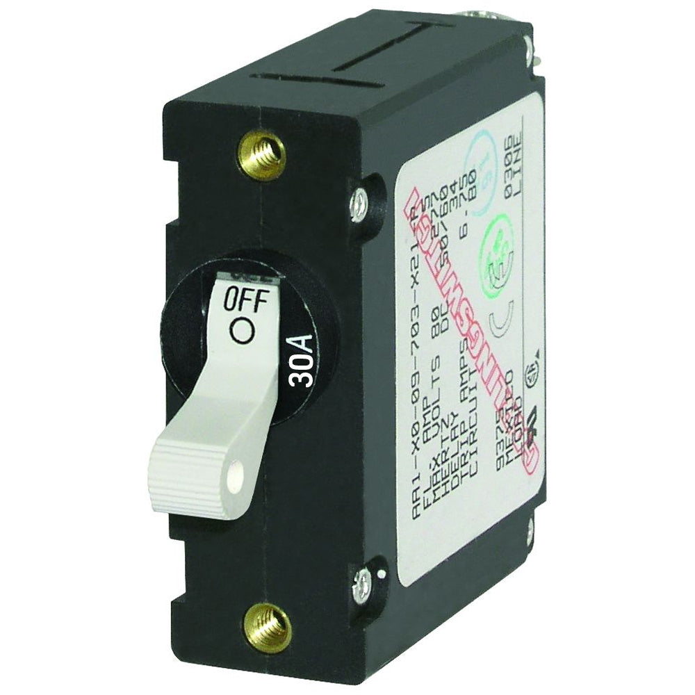 Blue Sea 7222 ACDC Single Pole Magnetic World Circuit Breaker  30AMP