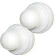 Blue Sea 4136 Push Button Reset Only Circuit Breaker Boot  White  2Pack