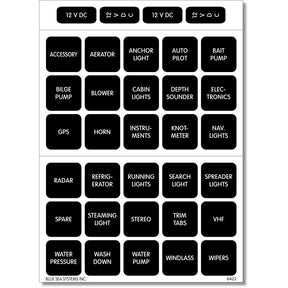 Blue Sea 4215 Square Format Label Set  30
