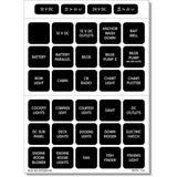 Blue Sea 4216 Square Format Label Set  60