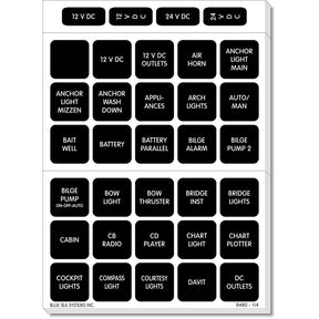 Blue Sea 4217 Square Format Label Set  120
