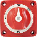 Blue Sea 6007 mSeries Mini Battery Switch Selector Four Position Red