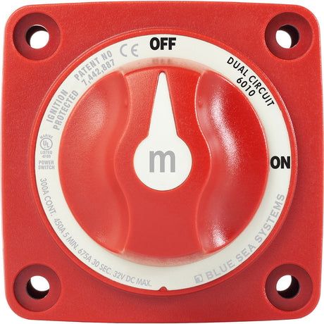 Blue Sea 6010 mSeries Mini Battery Switch Dual Circuit