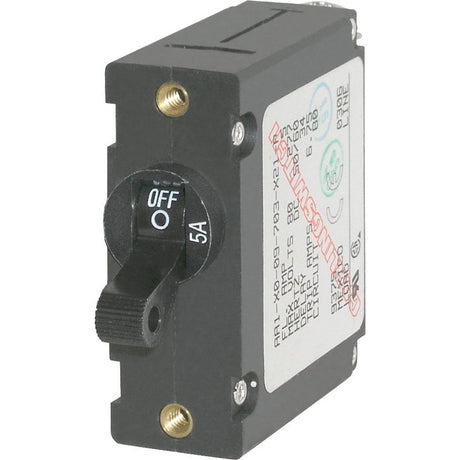 Blue Sea 7200 AC  DC Single Pole Magnetic World Circuit Breaker    5 Amp