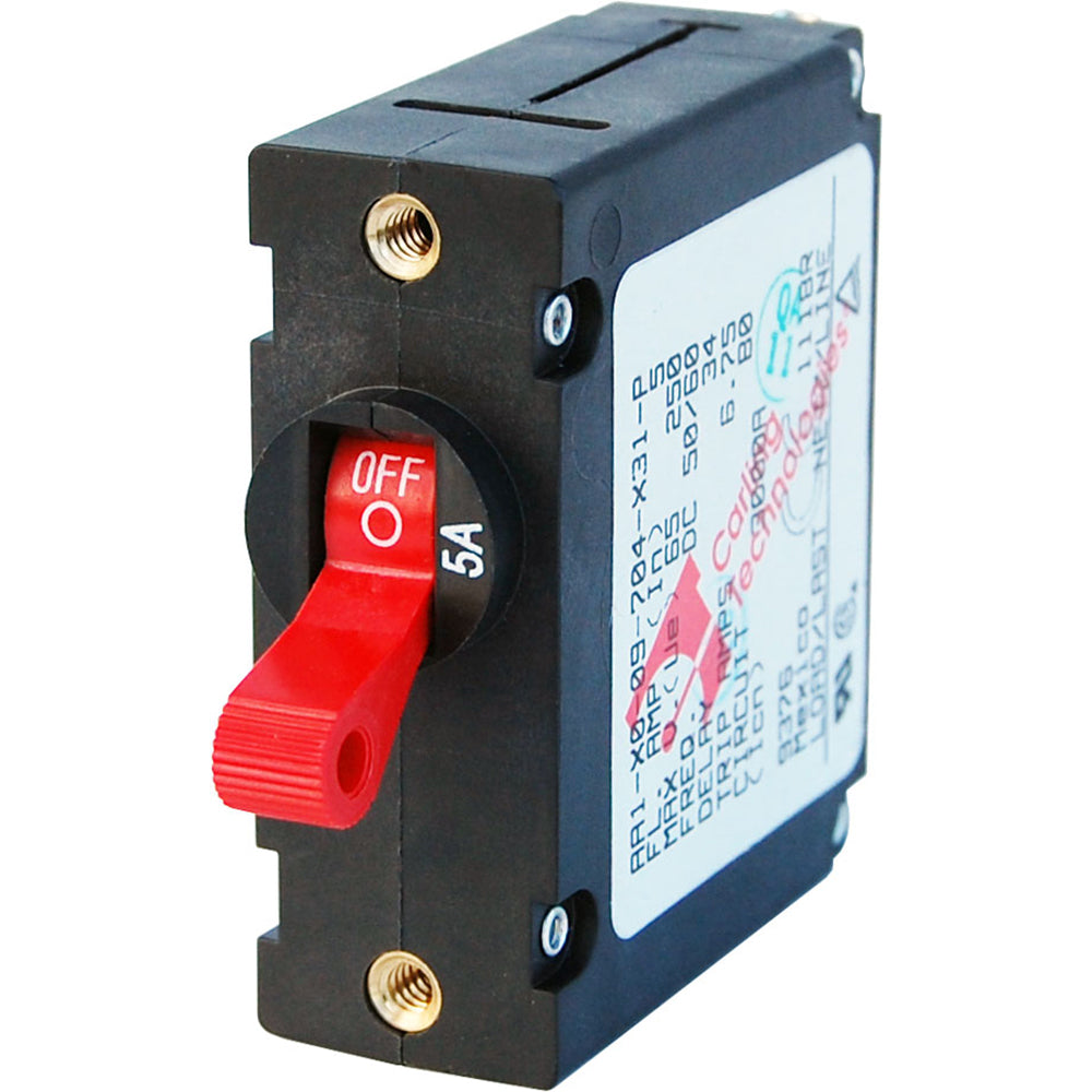 Blue Sea 7201 ACDC Single Pole Magnetic World Circuit Breaker    5 AMP