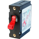 Blue Sea 7229 AC  DC Single Pole Magnetic World Circuit Breaker    50 Amp