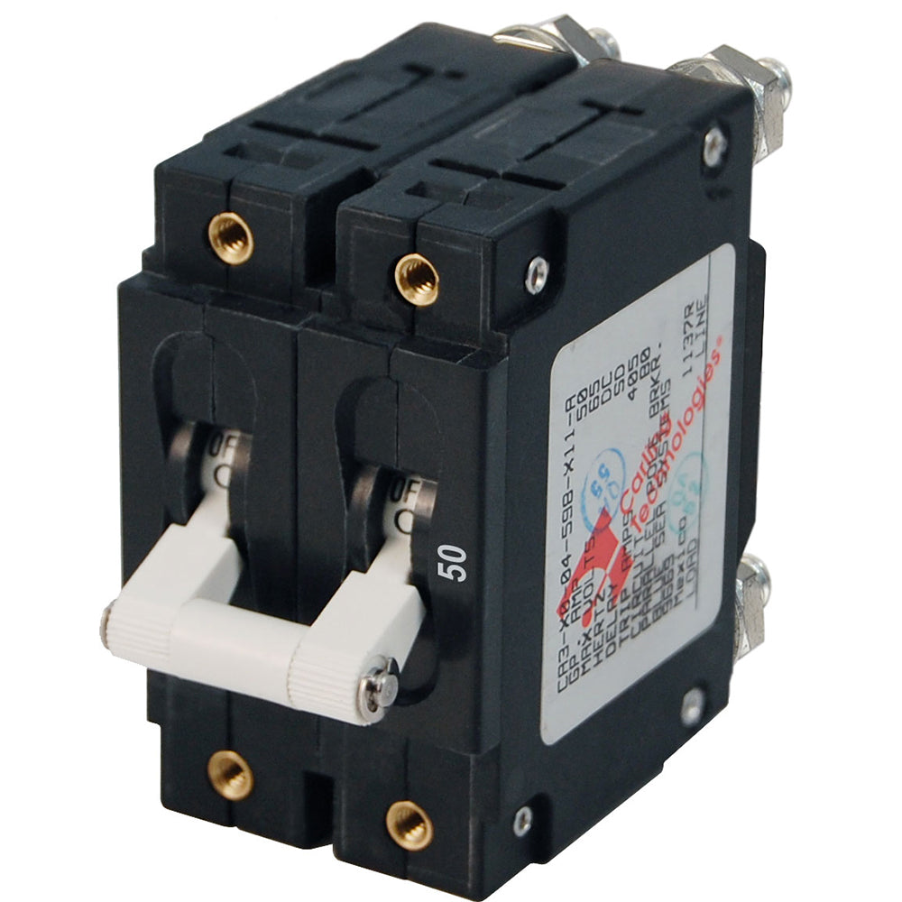 Blue Sea 7251 CSeries Double Pole Circuit Breaker  50A
