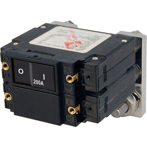 Blue Sea 7476 C  Series Flat Circuit Breaker Single and Double Pole    200 Amp