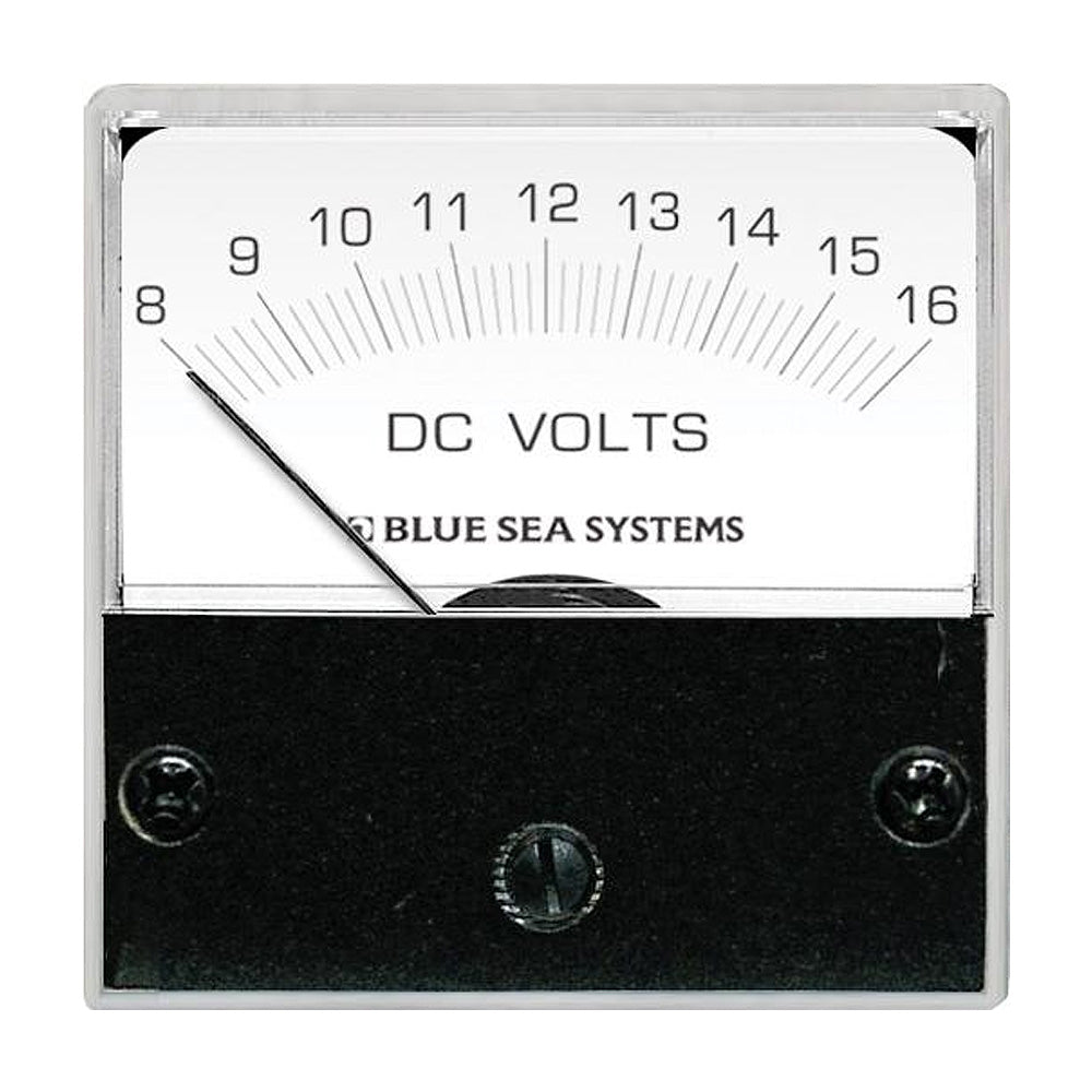 Blue Sea 8028 DC Analog Micro Voltmeter  2 Face 816 Volts DC
