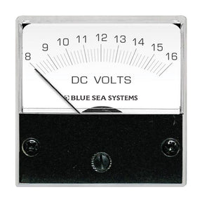 Blue Sea 8028 DC Analog Micro Voltmeter  2 Face 816 Volts DC